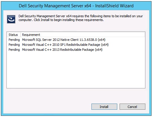 Example of missing requirements
