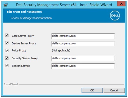 Optional hostnames to edit