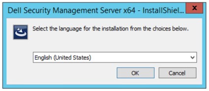 Installer language selection