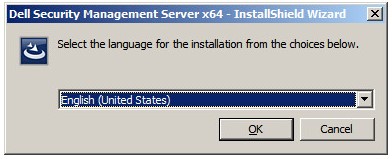 Installer language selection