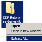 Extract All option selected