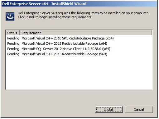 Example of missing requirements