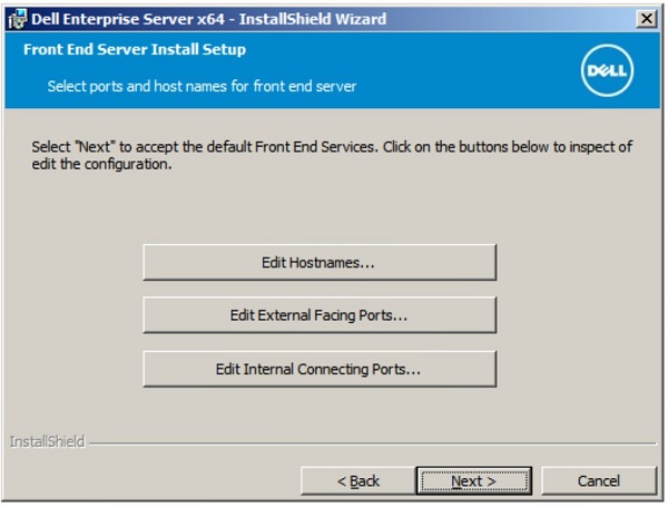 Optional settings to edit