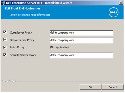 Optional hostnames to edit