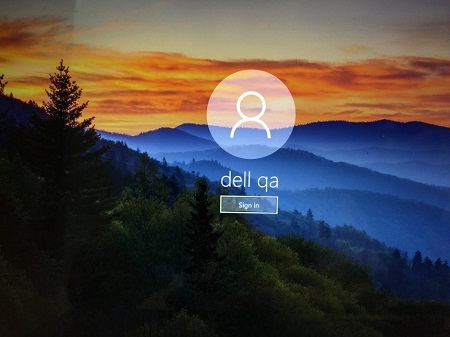 Windows 登录屏幕