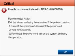 Error message in retrieving the selected report data