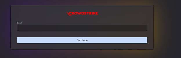 Logowanie do konsoli CrowdStrike Falcon