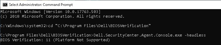 Displaying BIOS results