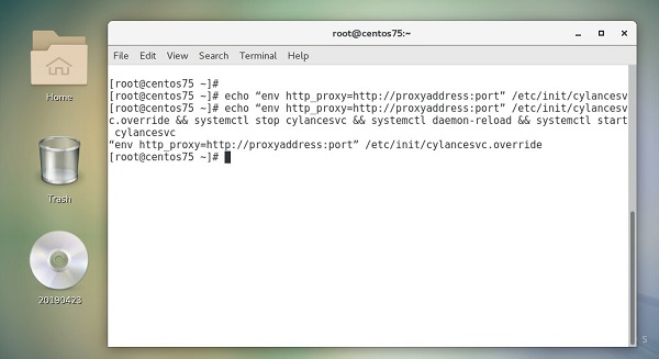 Esegui il comando nel Terminale