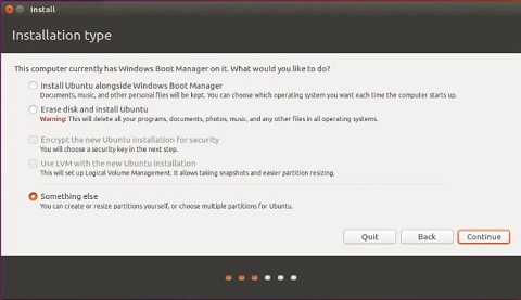 Type d’installation Ubuntu