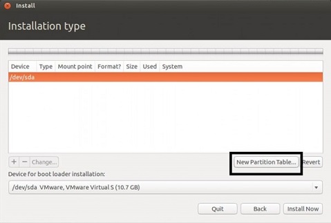 Ubuntuのパーティション