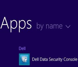 Ikona konzole Dell Data Security