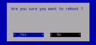 Prompt di riavvio