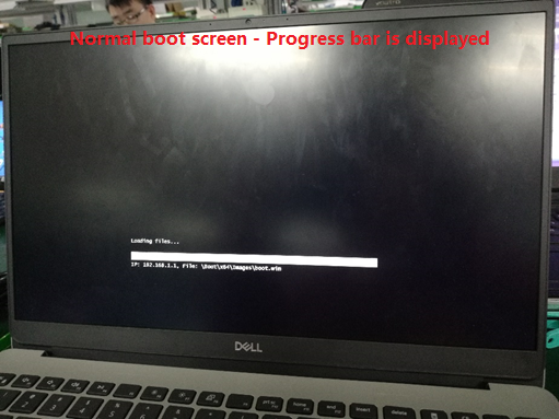 Pantalla de inicio normal