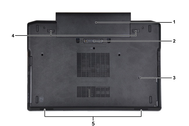 Dell Latitude E6530 bottom view