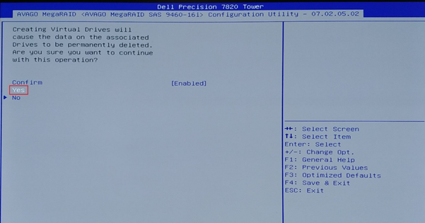 UEFI VROC LSI MegaRAID 12