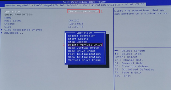 UEFI VROC LSI MegaRAID 18