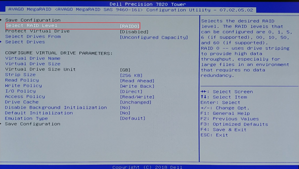 UEFI VROC LSI MegaRAID 4
