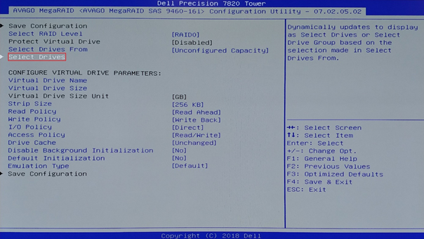 UEFI VROC LSI MegaRAID 5