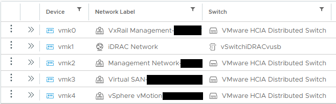 Screenshot of vmk layout
