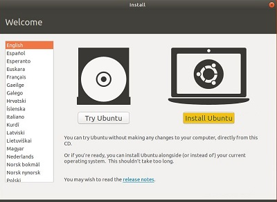 Instalowanie języka