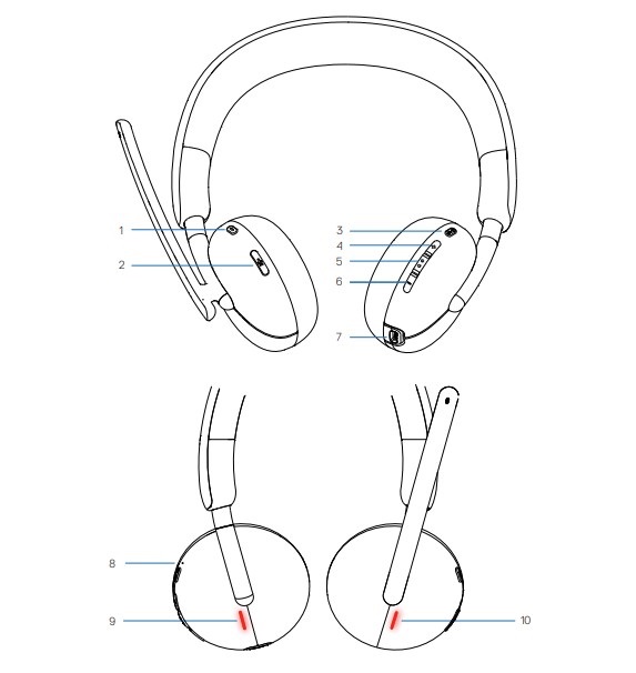 DELL WL3024 ワイヤレスヘッドホン 新品未使用 Dell Wireless Headset WL3024 - headset - WL3024-DWW