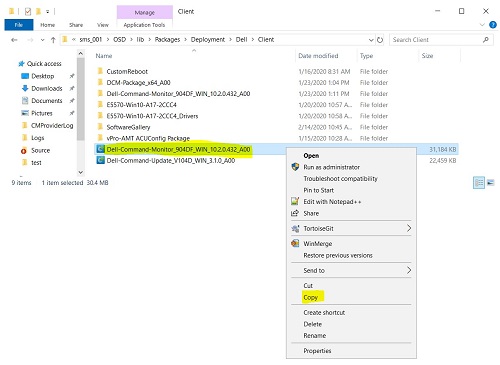 Вернитесь к UNC-пути Dell по умолчанию