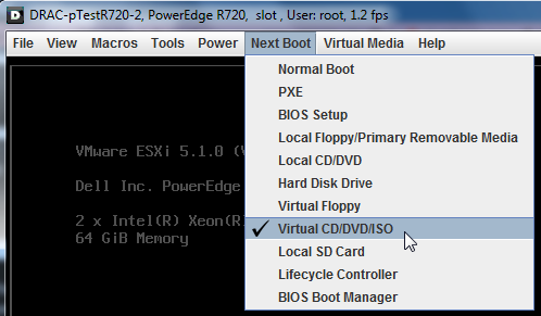 Next Boot и виртуальный CD/DVD/ISO