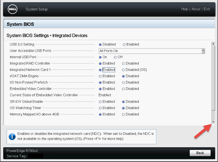 Rull ned for å se resten av menyen.