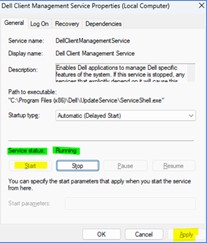 Kliknij przycisk Zastosuj, a następnie przycisk Start
