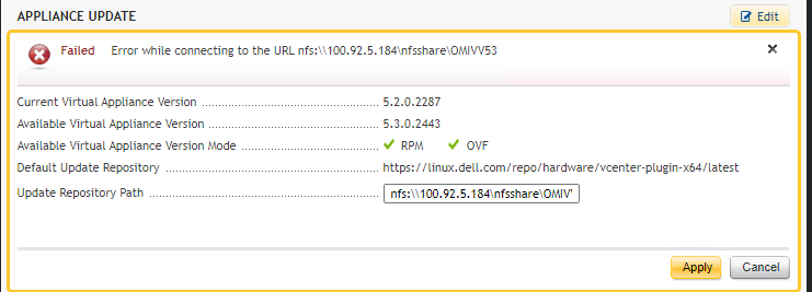 Oppdatering av apparatet