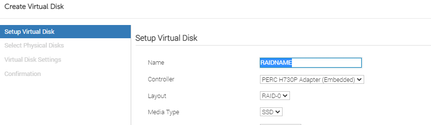 Vytvoření virtuálního disku
