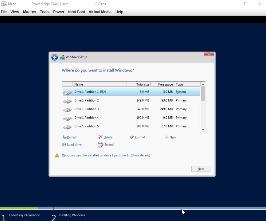 Seznam dostupných disků