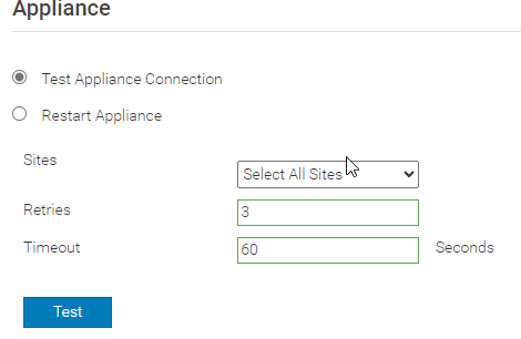 Test de la connectivité de l’appliance OME à Internet