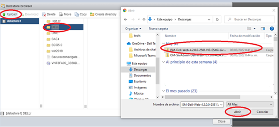 Ouvrir le nouveau répertoire > Charger > et rechercher le fichier > Ouvrir