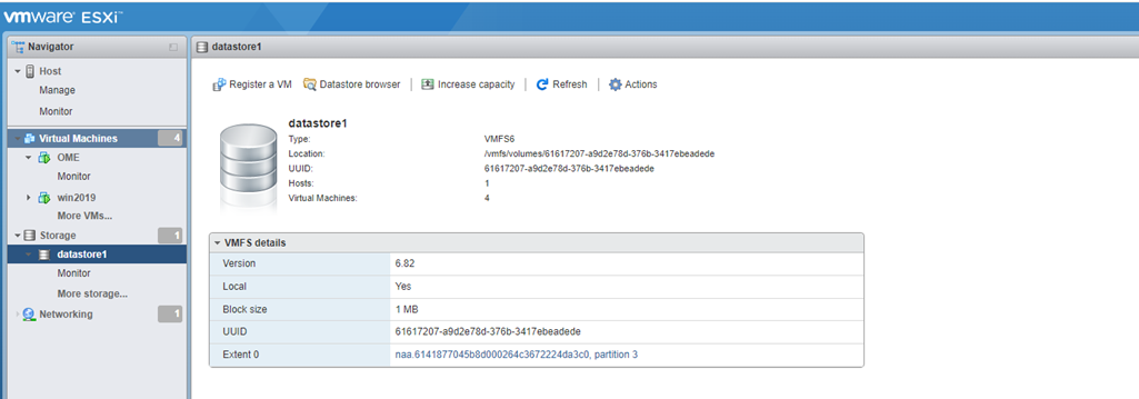  Nettleser for lagring > av datalager1 > Datastore