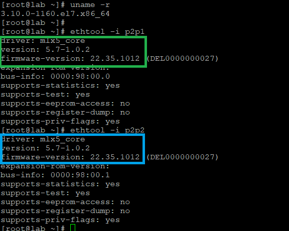 Reinicie o servidor e verifique o pacote de driver instalado.