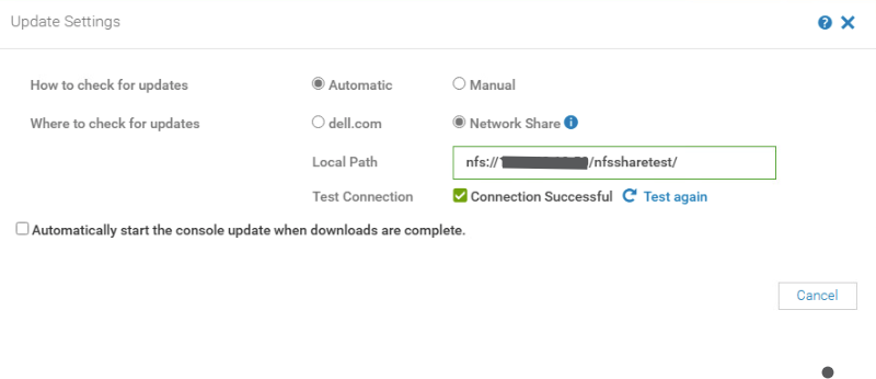 Actualizar configuración