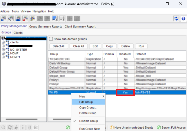 Edit a disabled group policy
