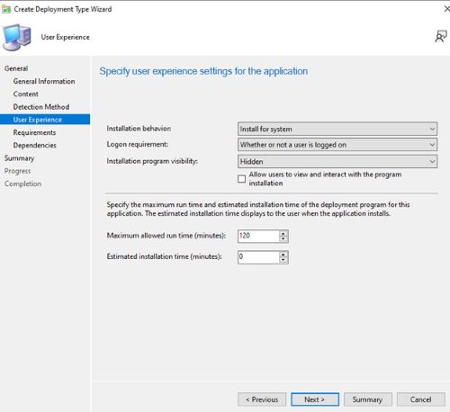 Configure las siguientes opciones y haga clic en Siguiente