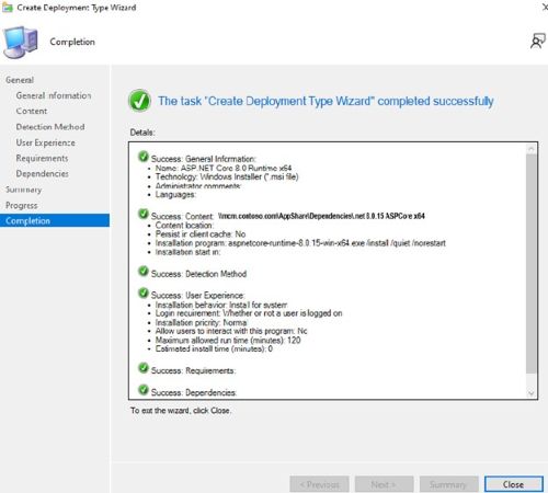 Cliquez sur Suivant, puis sur la page de finalisation, cliquez sur Fermer.