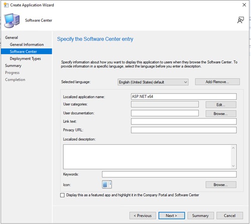 Oppdater språket om nødvendig, og klikk på Neste