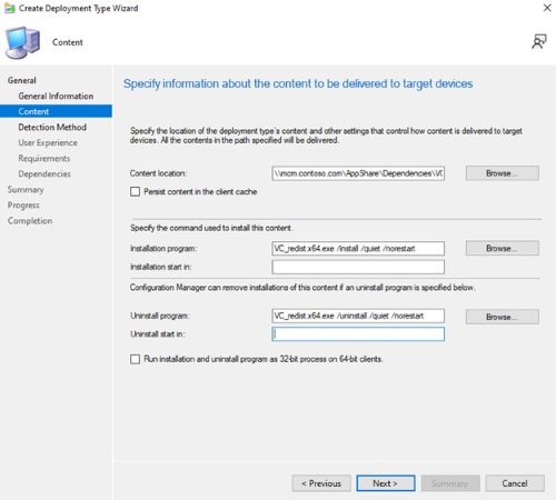 Geben Sie VC_redist.x64.exe /install /quiet /norestart ein.