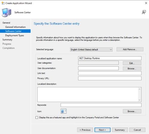 Oppdater språket om nødvendig, og klikk på Neste