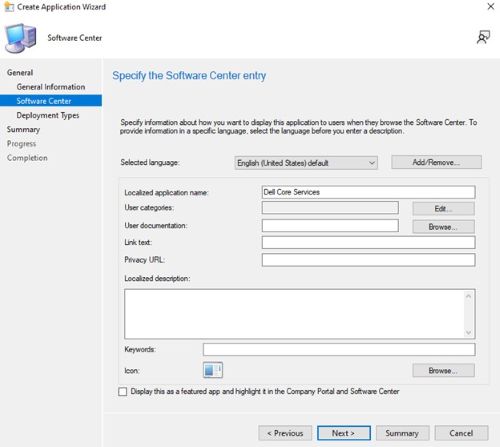 Päivitä kieli tarvittaessa ja napsauta Seuraava