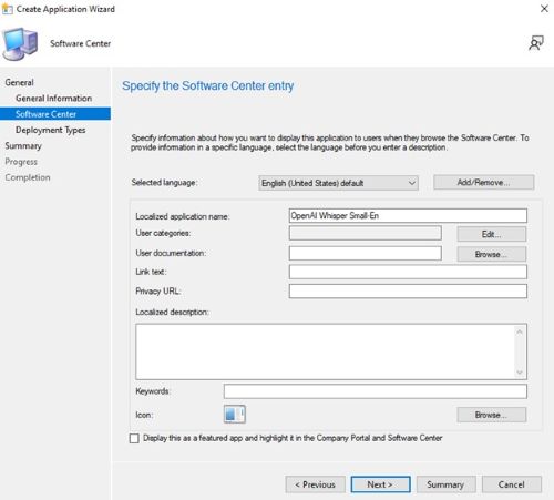 Werk de taal bij indien nodig en klik op Volgende