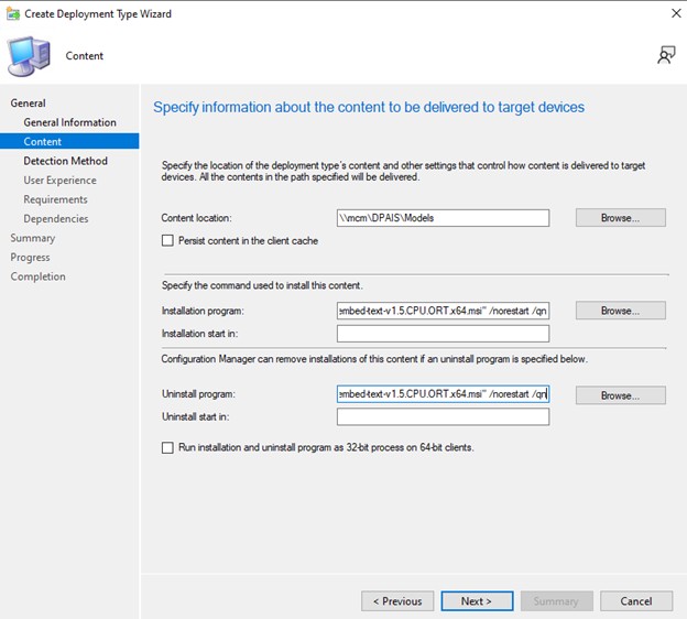 Saisissez : msiexec /x «&nbsp;Dell.Model.Nomic-embed-text-v1.5.CPU.ORT.x64.msi&nbsp;» /norestart /qn