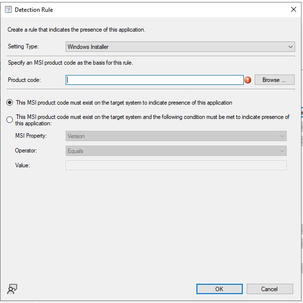välj Windows Installer och klicka sedan på Bläddra