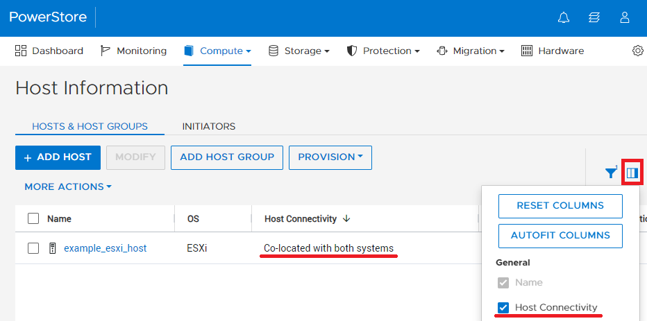  PowerStore Managerのユーザー インターフェイス 