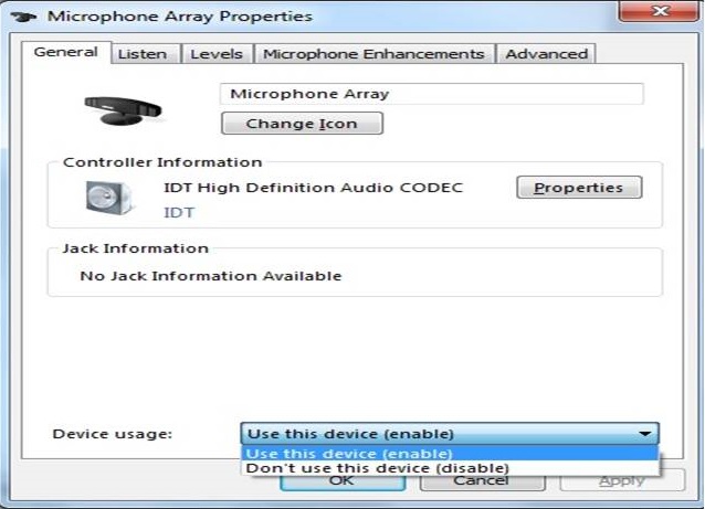 Matrice de microphone